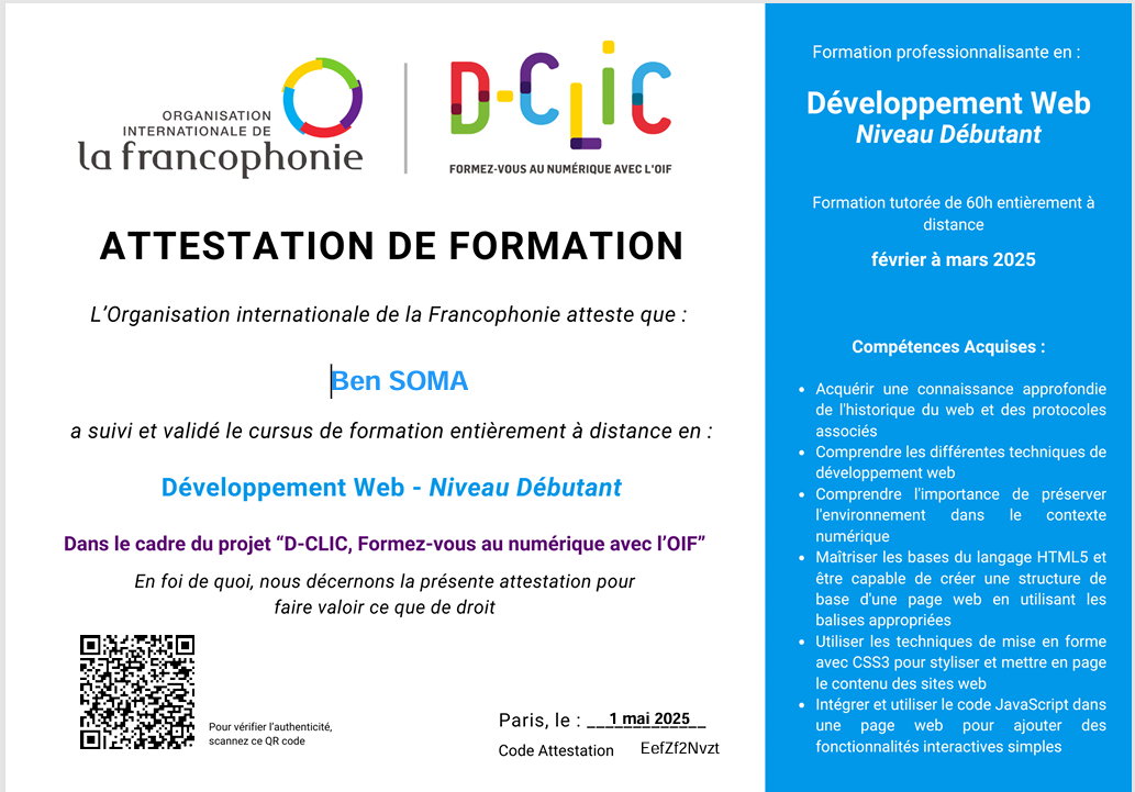 Développement Web CSS3